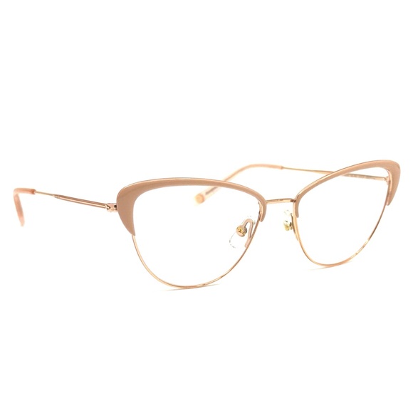 New! Garrett Leight Vista RG-PBL Elegant Rose Gold Cat-Eye Glasses, Authentic main image 14
